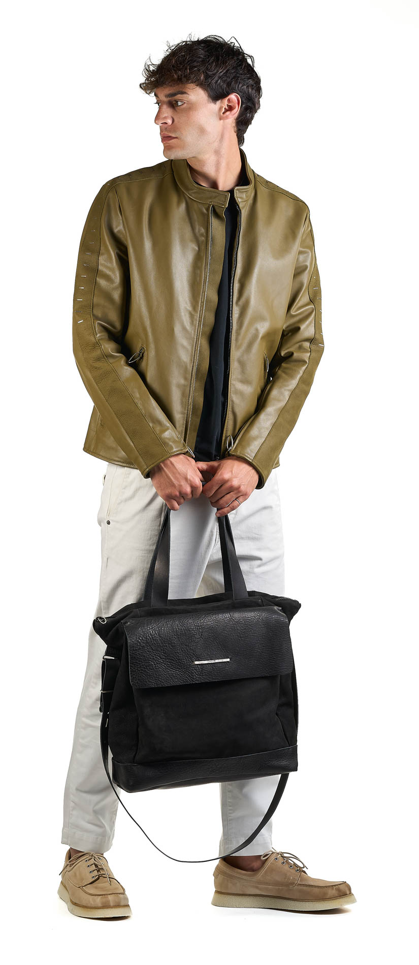 daniele basta leather and silver bags - WEARING